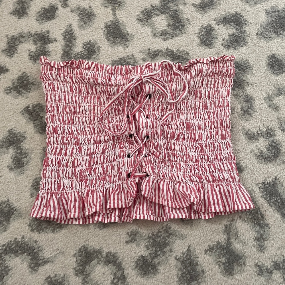 American Eagle Ruched Tube Top